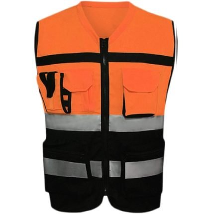 Reflective Safety Vest Visibility Waistcoat Unisex Jackets