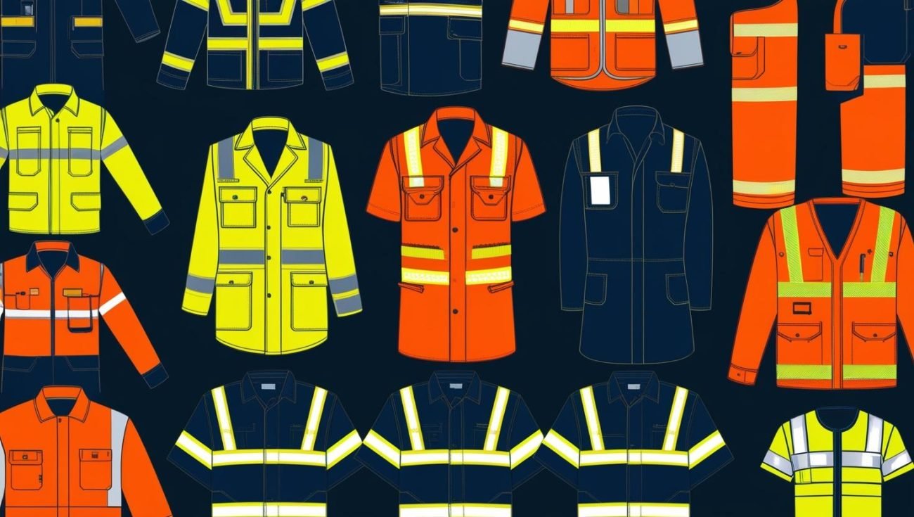 Night Safety Clothing and High-Visibility Workwear Clothing